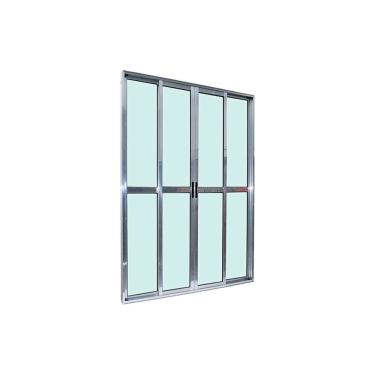 Imagem de Porta Balcão 4 Folhas Vidro 210x180 Brilhante Linha 25