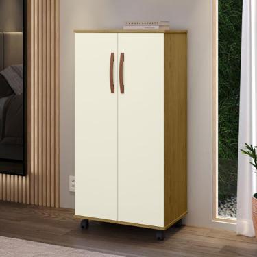 Imagem de Armário Quarto Multiuso Prateleira Sapateira Organizadora 2 Portas Hal