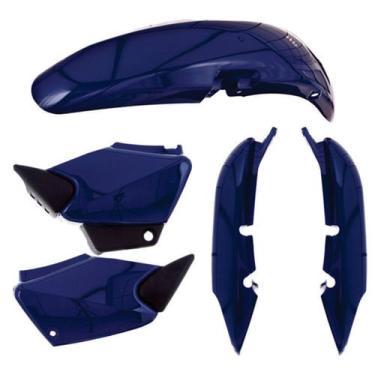 Imagem de Kit Carenagem 3 Peças Cromo Forte Moto Honda Titan 2000 a 2008 Substit