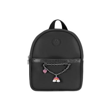 Imagem de Mochila Infantil Feminina Molekinha 20058.2, Preto, UN