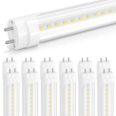 Imagem de Airseafar Lâmpadas Led T8 Tipo B De 3 Pés, 14 W (Equivalente A 30 W), 5000 K, 1400 Lm Para G13, Tubo Fluorescente Contas Lâmpada Superbrilhantes, Extremidade Dupla, Reator Removível, Tampa Transpare