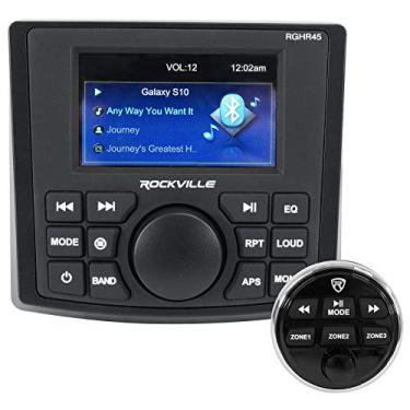 Imagem de Rockville RGHR45 4 zonas, receptor de orifício marítimo, Bluetooth/rádio/controle remoto com fio