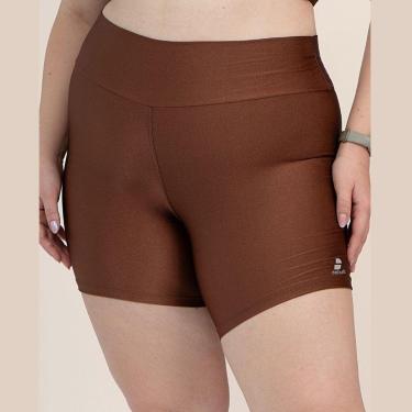 Imagem de Shorts Cirre Brilhante Trilobal Academia Liso-Feminino