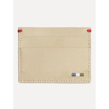 Imagem de Carteira Reserva Masculina Porta-Cartão Couro Parma Off-White-Masculino