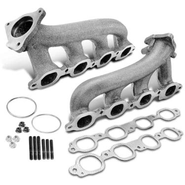 Imagem de A-Premium 2 peças de kits de coletor de escape esquerdo e direito com juntas e parafusos e porcas [8Cyl 5.3 6.2L] Compatível com Chevrolet Silverado 1500, Suburban Tahoe & Cadillac Escalade e GMC