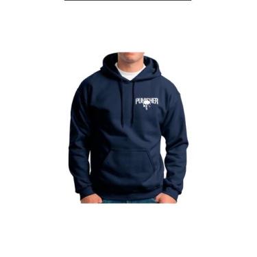 Imagem de Blusa Moletom Masculino Caveira Frio Justiceiro Jaqueta Punisher -   C