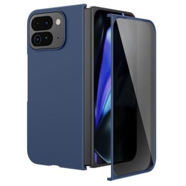 Imagem de Ruky Capa fina para Google Pixel 10 Pro Fold, com protetor de tela de privacidade integrado e suporte para carregamento sem fio, capa protetora de policarbonato rígido à prova de choque para Pixel 10