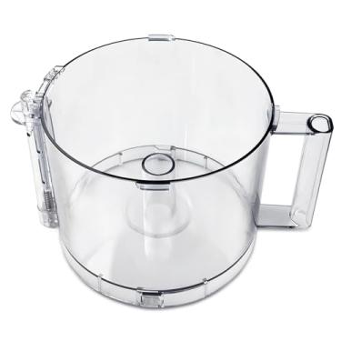 Imagem de DLC-005AGTX Tigela de trabalho de substituição para processador de alimentos com alça cinza compatível com Cuisinart DFP-14, compatível com capa DFP-14NWBCT1