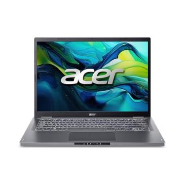 Imagem de Acer Laptop Aspire 14 | 14 polegadas WUXGA 1920 x 1200 IPS | Processador Intel Core 5 120U | Intel Graphics | LPDDR5 de 16 GB | SSD Gen4 de 512 GB | Wi-Fi 6E | AI PC | Chave Copilot | Teclado