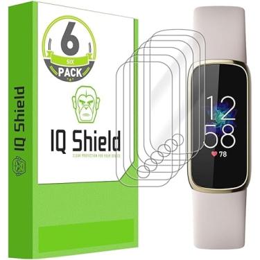 Imagem de Protetor de tela IQ Shield compatível com Fitbit Luxe (pacote com 6) película transparente antibolhas