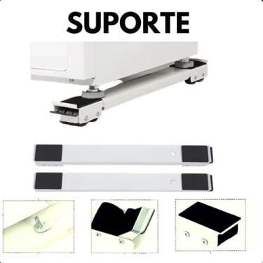 Imagem de Base Móvel com Rodinhas para Máquina de Lavar e Eletrodomésticos - ROM