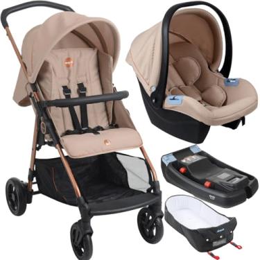 Imagem de Carrinho com Moises Bebe Conforto Base Burigotto Lui Mon Amour