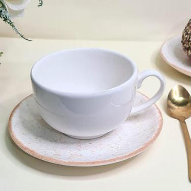 Imagem de Conjunto 4 Xicaras Chá C/pires Coup Orgânic Alleanza 200 ML