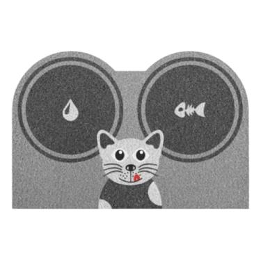 Imagem de Tapete De Entrada Capacho Pet 40cm X 60cm Cachorro Gato (Hora do lanche cat)