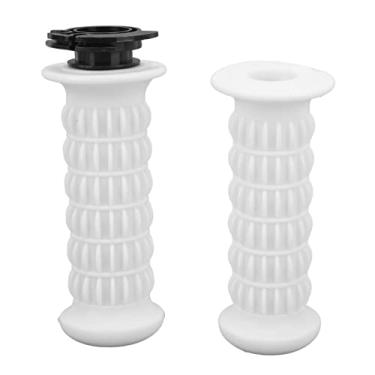 Imagem de Punhos do Acelerador, 1 par de 22 Mm para Motocicleta, Guidão Universal Macio, Punho do Acelerador Adequado para Scooter GY6 125c (Branco)