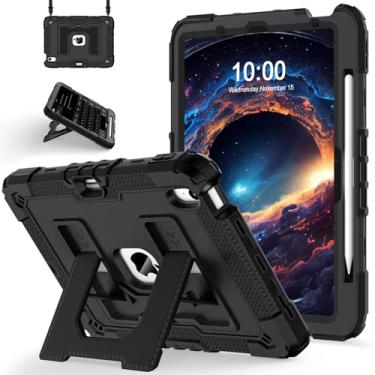 Imagem de WESOROL CASE Capa para iPad Air de 11 polegadas M3 (2025)/M2 (2024) iPad Air 5ª (2022)/4ª geração (2020) 10,9 polegadas, à prova de choque, de nível militar, capa Air de 11 polegadas com suporte para