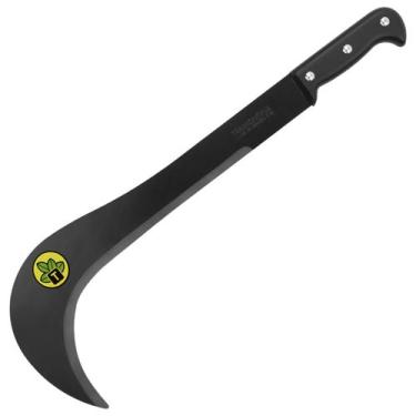 Imagem de Foice curva metalica de cabo plastico curto tramontina