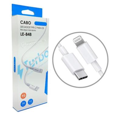 Imagem de Cabo de Dados Lightning x USB-C 5V/3A Alta Qualidade 1M LE848 - ITBLUE