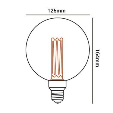 Imagem de Lampada Led Filamento Acrilico Vintage Retro G125 E27 2,5W