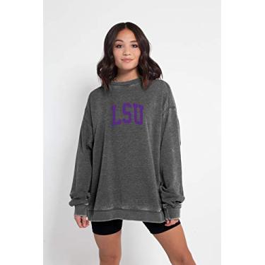 Imagem de chicka-d Moletom feminino de gola redonda campus