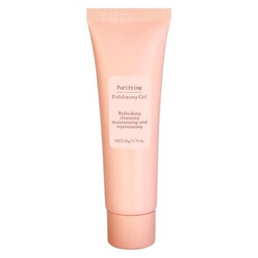 Imagem de Gel esfoliante purificante, limpador esfoliante facial suave, remove desnatados e impurezas, gel de limpeza para todos os tipos de pele