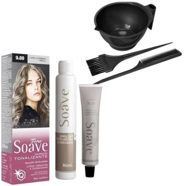 Imagem de Coloração Capilar Tonalizante Sem Amônia Tono Soave Capelli e Kit de Tintura (9.89 Louro Clarissimo)