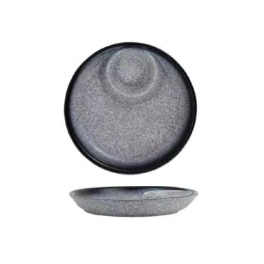 Imagem de Prato jiaozi redondo esmaltado de cerâmica de 25,4 cm com personalidade criativa japonesa - Baolan