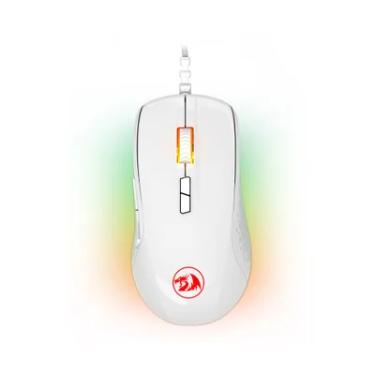 Imagem de Mouse Gamer Redragon Stormrage, 10000 DPI, USB 2.0, Com Fio, Branco