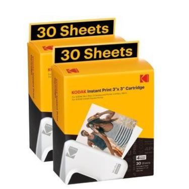 Imagem de Suprimentos Para Kodak Photoprinter Mini 3 E Mini Shot 3 (30 Folhas) - 3 X 3 Inches (7,6 X 7,6 Cm)
