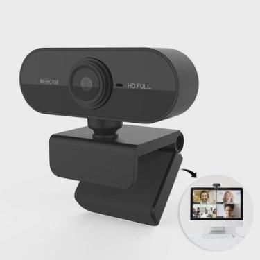 Imagem de Webcam USB Para Aula Online Microfone Computador - MARKELK