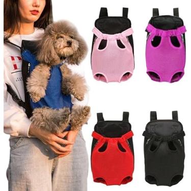 Imagem de Canguru Mochila para Transporte de Pets – Alças Ajustáveis e Tecido Respirável, Uso Frontal ou Costas para Cães e Gatos com Conforto e Segurança