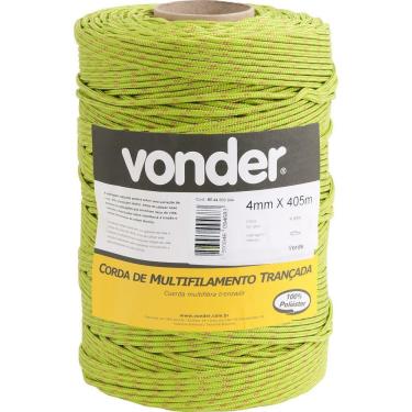 Imagem de Corda Multifilamento Trançada 6,0mm 4,5kg 173 Metros Verde P