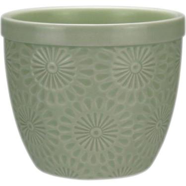 Imagem de VASO PLANTA CACHEPÔ HOME&CO CERÂMICA 9x10x10cm VERDE DECORATIVO