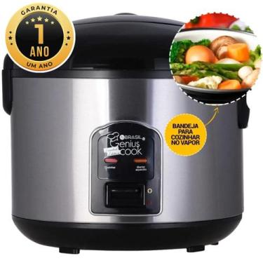 Imagem de Panela Elétrica De Arroz - 1,8l - 10 Xícaras - Inox - In Brasil, 110V