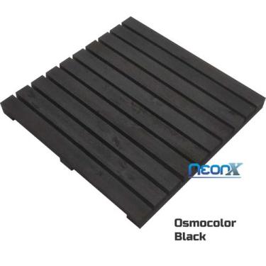 Imagem de Deck De Madeira Modular 50x50 cm Com Pintura Neonx, Osmocolor Black