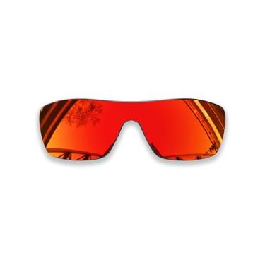 Imagem de SmartVLT Lentes de reposição polarizadas revestidas com AR vermelho fogo para óculos de sol Oakley Turbine Rotor OO9307