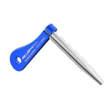 Imagem de IEUDNS Chave de raio de bicicleta Suporte de raio de bicicleta Bolso prático para evitar raios torcidos Raios de roda de liga de alumínio Ferramenta de, Serve de 1 Mm a 1.3