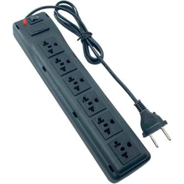 Imagem de Genérico Filtro De Linha Universal 6 Tomadas Régua Extensão Chave Led