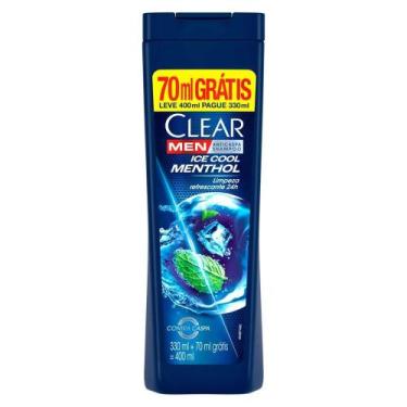 Imagem de Shampoo Anticaspa Clear Men Ice Cool Menthol 400ml