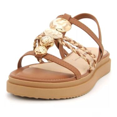 Imagem de Sandália Feminina Flatform Trançado com Pedrarias Dakota