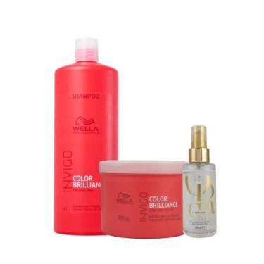 Imagem de Wella Invigo Color Brilliance e Oil Reflections light 100ml Kit Salão 