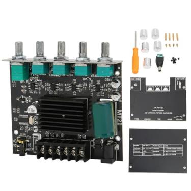 Imagem de Placa Amplificadora de Potência Estéreo BT 5.0, Subwoofer de 2.1 Canais Alto-falante de 15-100 W Suporta Entrada de Fonte de Som AUX + BT Saída de Canal Esquerdo e Direito