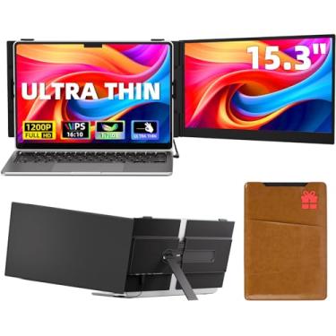 Imagem de Extensor de Tela para Notebook - Ultra-Flat 1,3Lb 14" FHD IPS Dual Monitor Portátil para Extensão de Notebook, Plug & Play para Notebook de 13-17", Segunda Tela Extra para