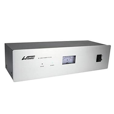 Imagem de WAudio Condicionador de energia de ruído AC – Purificador de áudio e vídeo filtro de ruído com soquetes padrão dos EUA (prata)