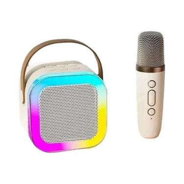 Imagem de Máquina De Karaokê Portátil Bluetooth 5.3 Com Microfones Sem Fio Para 