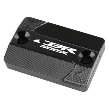 Imagem de BYYINGSUS Acessórios CNC para motocicleta Tampa do reservatório de fluido de freio dianteiro compatível com CB500F CB500X CBR500R CB 500F 500X CBR 500R 2013-2020 (Cbr500r Preto)