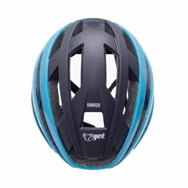 Imagem de Capacete Ciclismo Com Led Jet Hawker Bike Ventilado MTB Speed Ajuste T