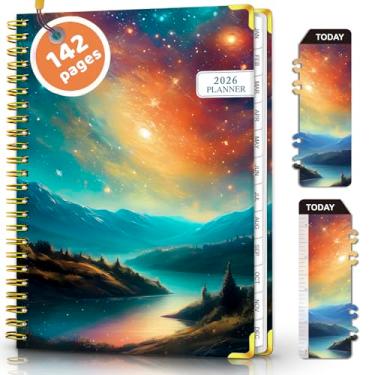 Imagem de Agenda mensal 2025 - planejador semanal 2025 de janeiro de 2025 a dezembro de 2025, agenda diária 2025, agenda acadêmica 2025 com abas mensais, bolso interno, páginas de anotações