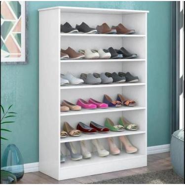 Imagem de Armário Multiuso Organizador Sapateira Lais Branco - Ajl Móveis - Ajl 