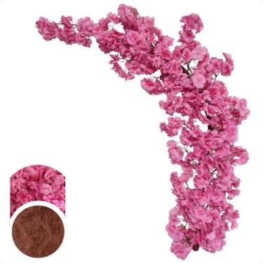 Imagem de Flores Artificiais Jardim Vertical Cerejeira De Pendurar - Flor de Men